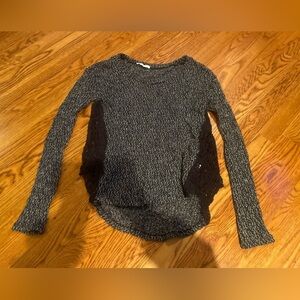 Lush Grey long Sleeve Sweater Size Medium